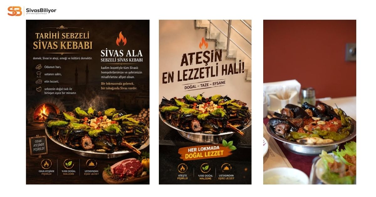SİVAS’IN EFSANE LEZZETİ YENİDEN SOFRALARDA: ALA TARİHİ SEBZELİ SİVAS KEBABI