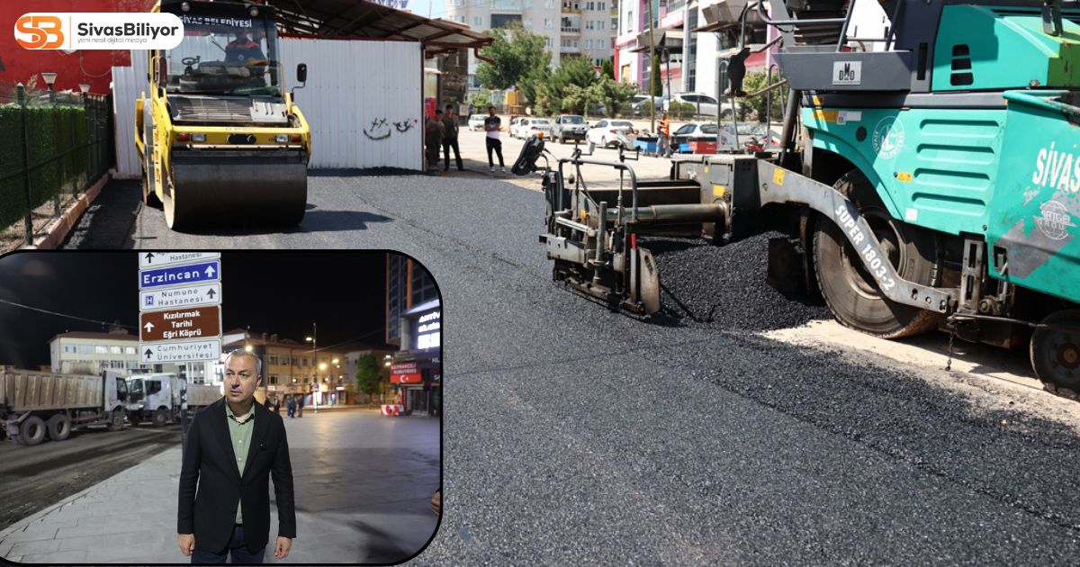 SİVAS BELEDİYESİ BAYRAM SONRASI ASFALT SEFERBERLİĞİ BAŞLATIYOR