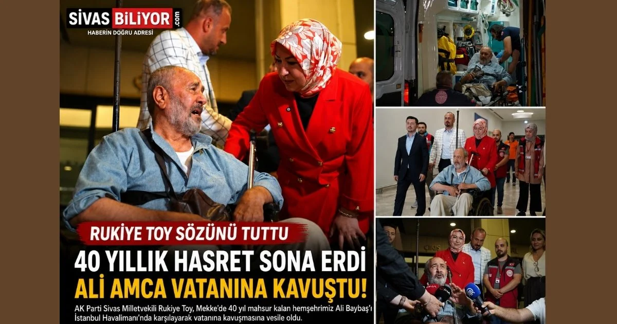 RUKİYE TOY SÖZÜNÜ TUTTU: 40 YILLIK GURBET SONA ERDİ, ALİ AMCA VATANINA KAVUŞTU