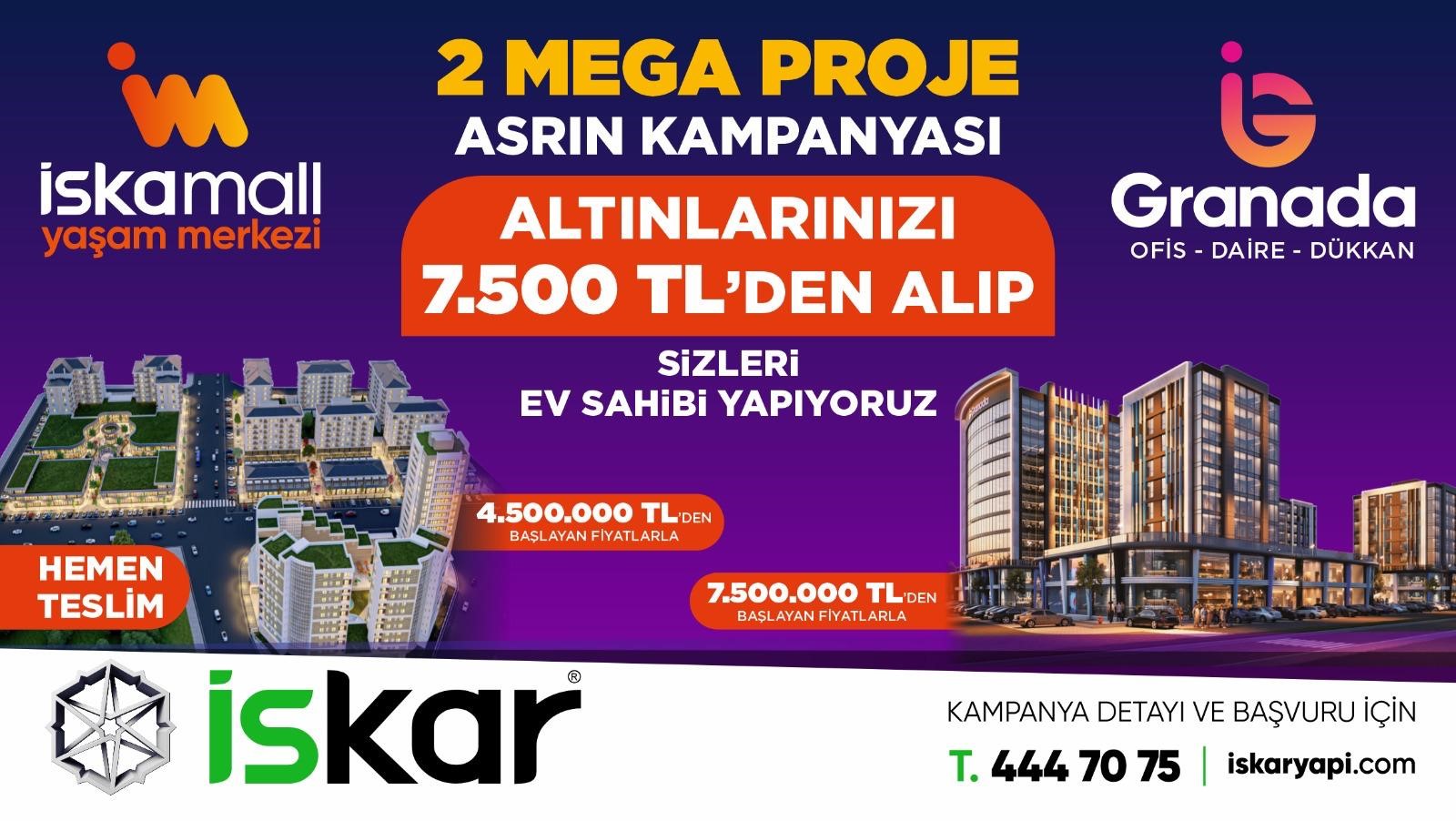 İSKAR’DAN ASRIN KAMPANYASI: ALTININIZI 7.500 TL’DEN DEĞERLENDİRİN, YENİ YAŞAMINIZA HEMEN BAŞLAYIN