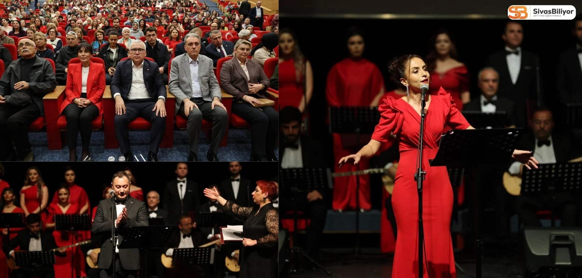 SİVAS’TA CUMHURİYET COŞKUSU TÜRK HALK MÜZİĞİ EZGİLERİYLE TAÇLANDI