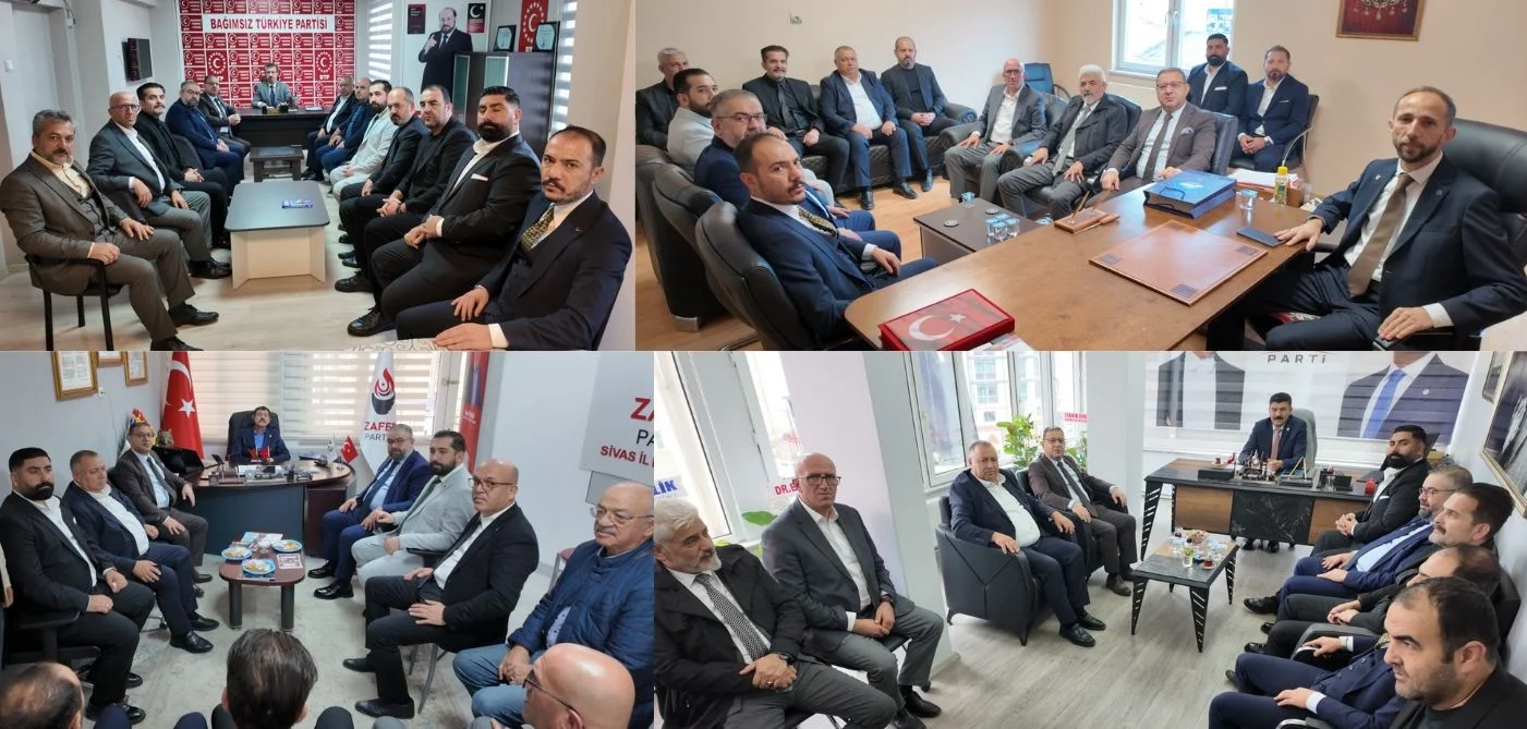 MUSTAFA EKEN’DEN SİYASİ PARTİLERE ZİYARET: “SİVAS’IN KAZANMASI İÇİN İSTİŞAREYE ÖNEM VERİYORUZ”